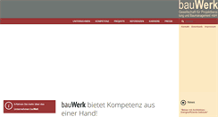 Desktop Screenshot of bau-werk-gmbh.com