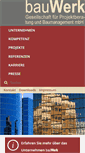 Mobile Screenshot of bau-werk-gmbh.com