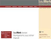 Tablet Screenshot of bau-werk-gmbh.com